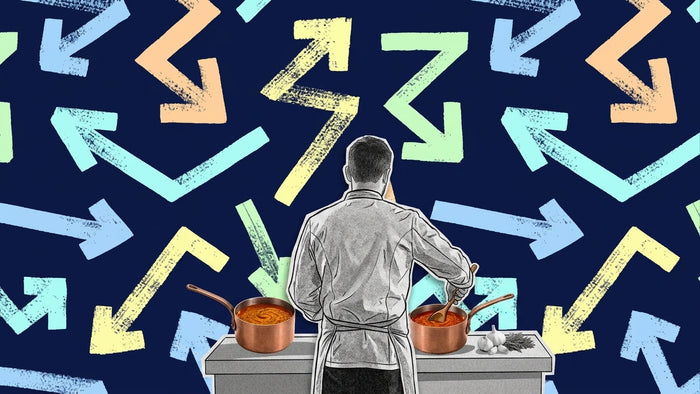 El secreto de un buen plato está en la salsa.