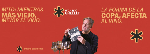 Mito: Mientras más viejo, mejor el vino
La forma de la copa, afecta el vino.
Ricardo Grellet