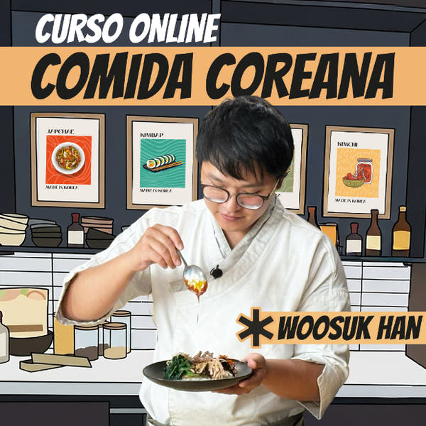 Portada del nuevo curso de comida coreana con Woosuk Han