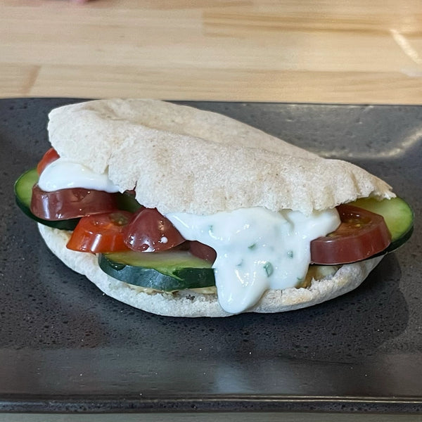 Pan Pita — 8 panes para 8 sándwiches