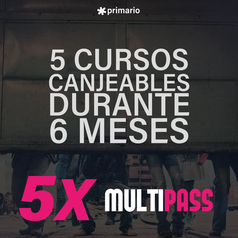 multipass cursos canjeables durante 6 meses