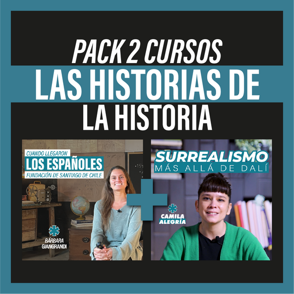 Pack 2 cursos online de historia: Cuando Llegaron los Españoles con Bárbara Giangrandi + Surrealismo Más Allá de Dalí con Camila Alegría — primarioed