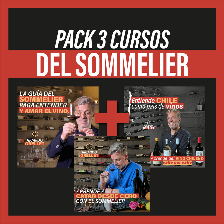 Pack 3 cursos del Sommelier
