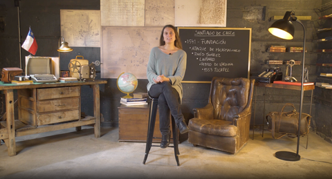 portada video curso online cuando llegaron los españoles. fundación de Santiago - Bárbara Giangrandi